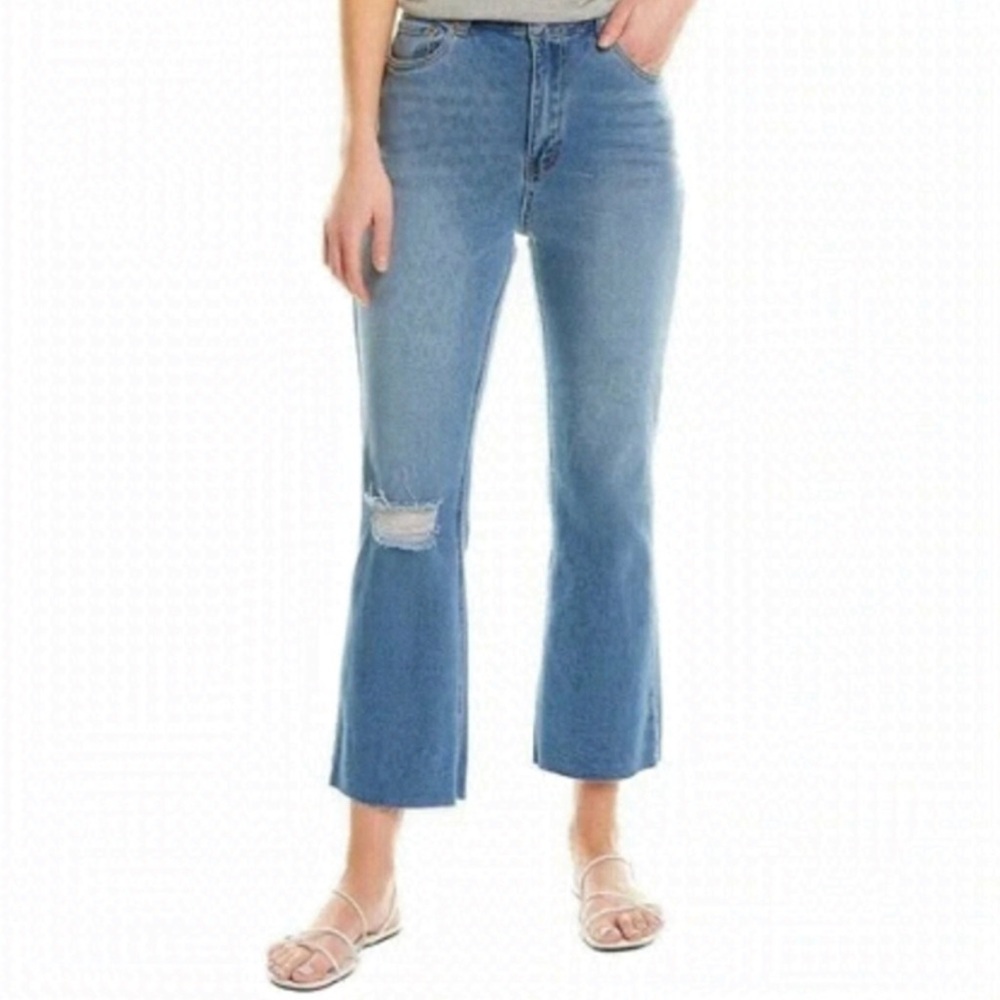 Avec LES FILLES High Rise distressed jeans size 29 blue